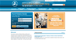 Desktop Screenshot of mychildrensteeth.org