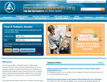 Tablet Screenshot of mychildrensteeth.org